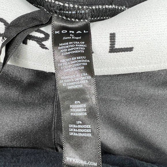 Peloton x Koral Womens Size S Aden Infinity Legging Spellout Logo Contrast Waist - Picture 9 of 10